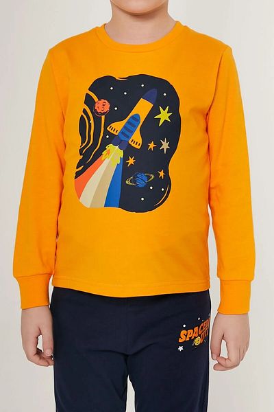 ROLY POLY CYCLES COLLAR LONG SLEEVES 100% COTTON GARSON SIZE BOY'S PAJAMAS SUIT 3186