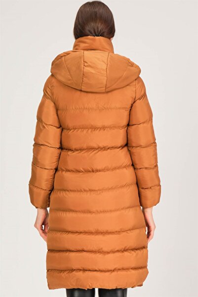 Dewberry Z6719 Model Coat-Tan Color