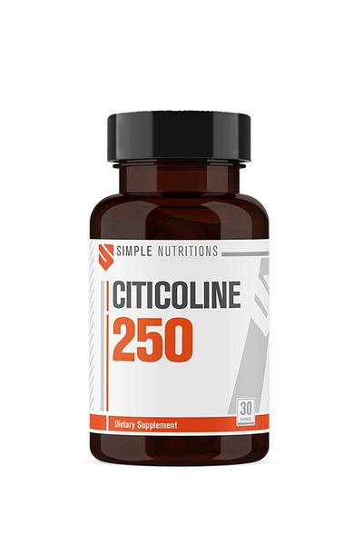 Simple Nutritions Citicolin 250 Mg - 30 Capsules Citicolin (Citicolin) Supplement