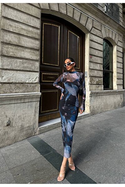 SONREİR NEW SEASON LINED - STRAPLEZ - SINGLE SLEEVE - CLOUD PATTERN - FLOWER ...