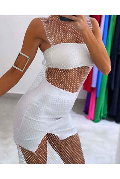 BF Bikini Fashion Κρυστάλλινο πέτρινο παρεό