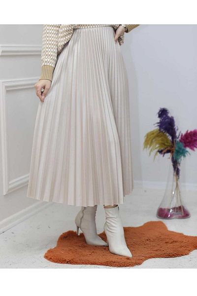 YEDİLALE Γυναικεία Hijab Πλισέ Φούστα
