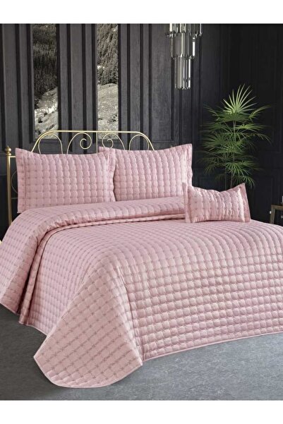 KANAVİÇE HOME Yıldız Tek Kişilik Günlük Pamuklu Yatak Örtüsü