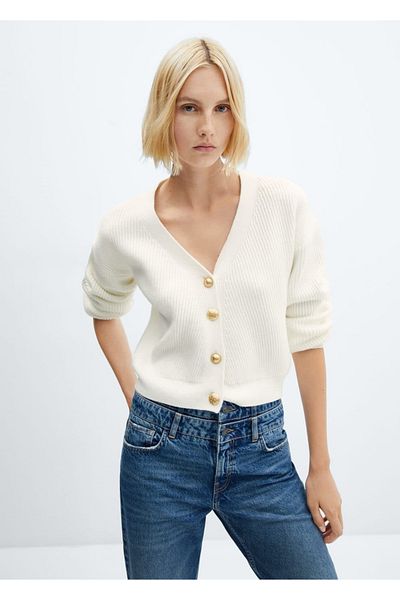 MANGO Woman Cardigan cu nasturi