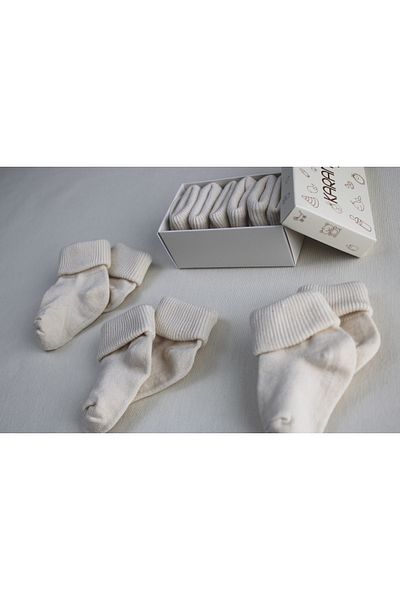 KARAMİLA 3-Piece Baby Socks - Baby BAMBOO Socks Newborn Socks - Newborn Socks