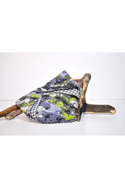 minart design COLORFUL CAMOUFLAGE PATTERNED STRAP DETAILED DOUBLE SIDED BANDANA FOR CAT AND DOGS