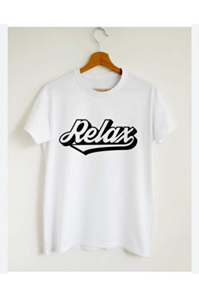 Vordevia Opuštena Štampano bela majica