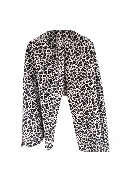 UgurToyss Σάλι ώμου με μοτίβο λεοπάρ Χειμερινό φλις σάλι ώμου Μαλακή υφή Χοντρό σάλι ώμου Κασκόλ για καφέ, εστιατόριο, σάλι ξενοδοχείου