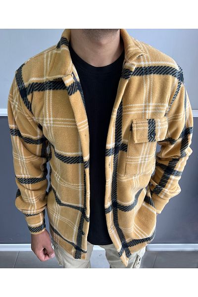 viperkombin Πουκάμισο Fleece Χειμερινό Παχύ 100% Βαμβάκι