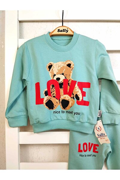 sally baby 2iplik de tranziție cu model de urs, cu scrisul Love, cu buzunare,...