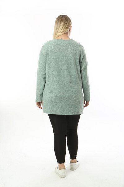 tıgersıze LARGE SIZE FLOWER PATTERNED SOFT SWEATER