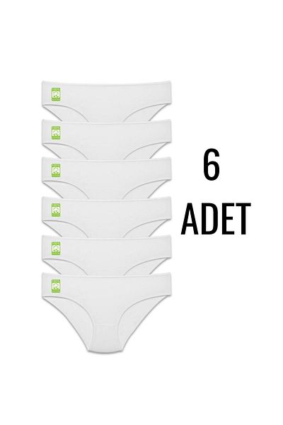 AFC HOME 6 Pieces White Cotton Slip Panties