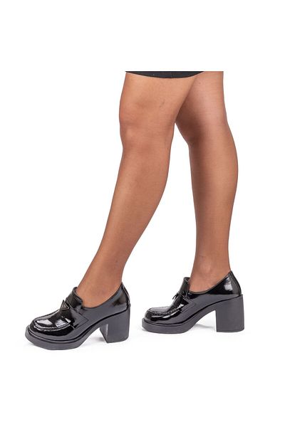 TwoEgoist Pantofi eleganti de damă din piele naturală cu toc cu platformă de 8 cm