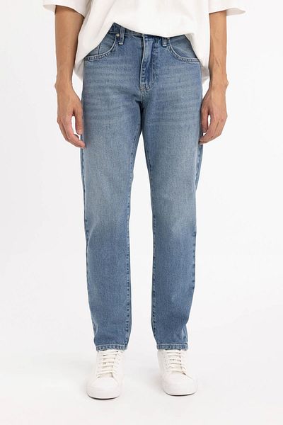 DeFacto Τζιν παντελόνι Narrow Fit Slim Fit - Κανονική μέση, συρρικνούμενο πόδι B7781ax24sp