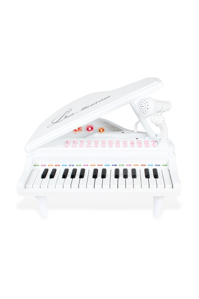 cayenna Mikrofonlu 24 Tuşlu Mp3 Çalar Piyano (Beyaz)