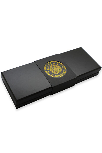 Tesbihane Siyah Renk Özel Tesbih Kesim Hediye Tesbih Kutusu