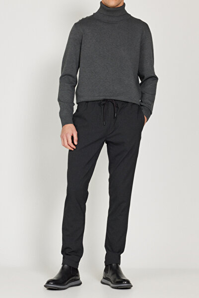 OKULCUBABA Pantaloni jogger din Lycra afumată pentru bărbați OB, cu talie cu ...