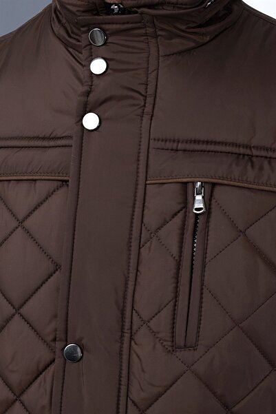 Dewberry M8616 Men's Coat-brown