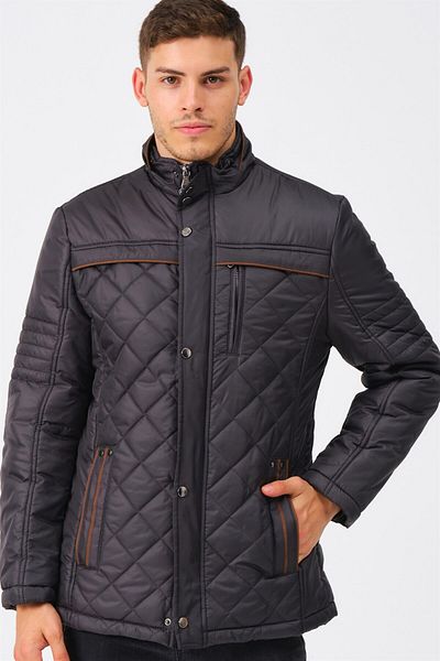 Dewberry M8616 Men's Coat-dark Anthracite