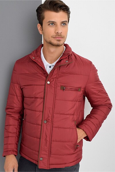 Dewberry M8625 DEWBERRY MEN'S COAT-LIGHT BORDO