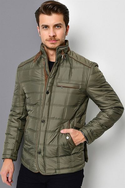 Dewberry M8640 Men's Coat-khaki