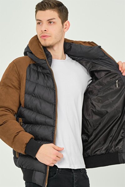 Dewberry M8649 Erkek Mont-lacivert-camel