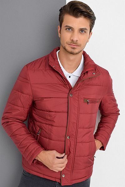 Dewberry M8625 DEWBERRY MEN'S COAT-LIGHT BORDO