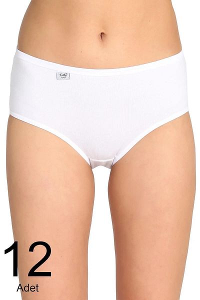 Tutku 12 Pieces Single Color Pack Lycra Bato Panties