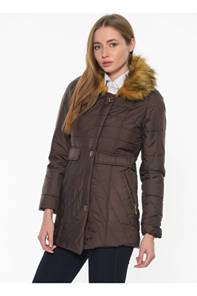 Dewberry Z6430 Coat-coffee