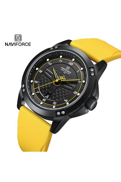 Naviforce Men's Sports Calendar Waterproof Men's Wrist Watch with Bracelet Gift