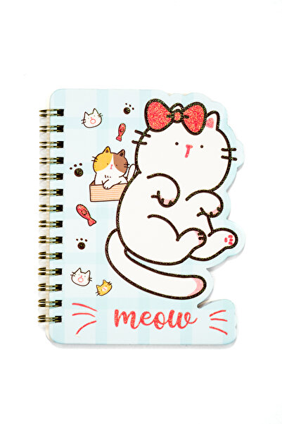 YOYOSO Cute Cat A6 Lined Notebook Blue
