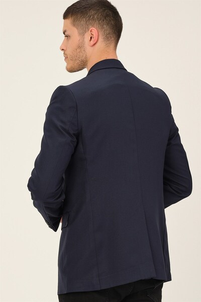 Dewberry C9057 Men's Jacket-navy blue