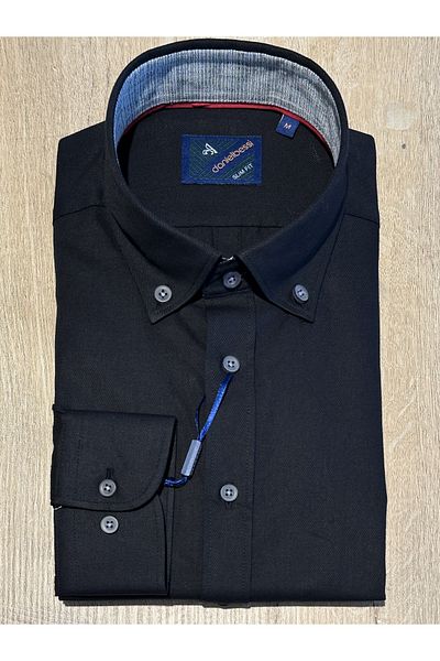Daniel Bessi Ανδρικό πουκάμισο με μακρύ μανίκι Slim Fit βαμβακερό casual