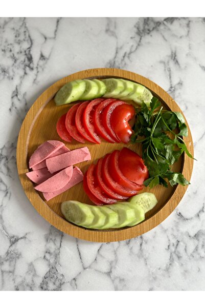 M Mimoza Park صينية تقديم خشبية مزخرفة، صينية الجبن، منظم صينية الشاي