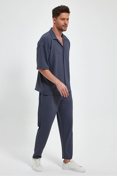 Quik-max Twist Knitted Shirt Bottom Top Set