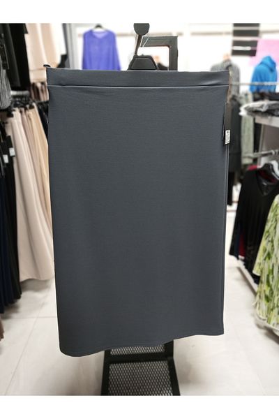 AKŞEN GİYİM Large Size Suitable for Hijab Transverse Lycra Scuba Crepe Fabric Long Length Pencil Skirt