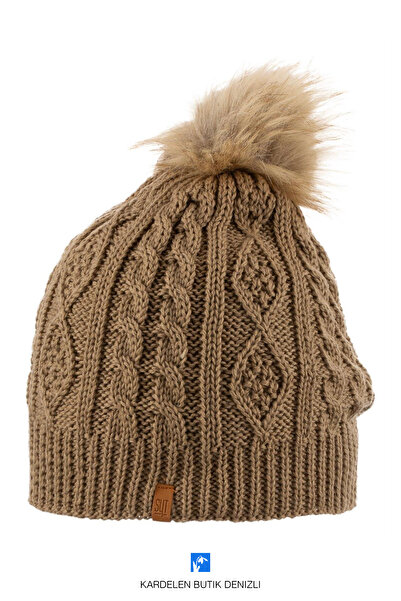 Kardelen Butik Denizli Căciulă de schi de iarnă, tricotată, de culoare uni, p...