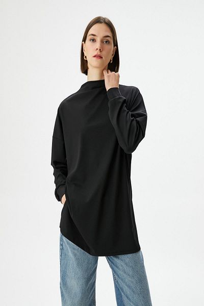 Koton Women's Black T-Shirt