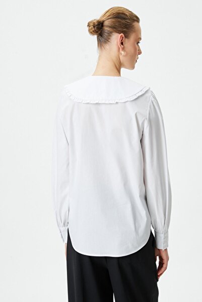 Koton Off-White Women's Shirt 4WAK60541UW
