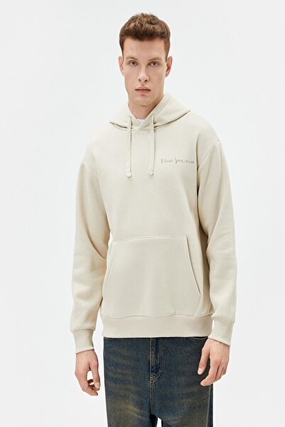Koton Men's Beige Sweatshirt