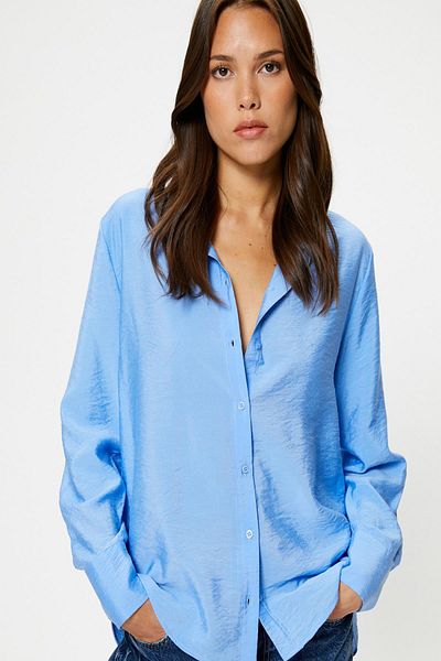 Koton Blue Women's Shirt 4WAK60502UW