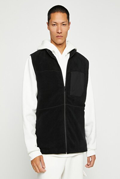 Koton Schwarze Herrenweste