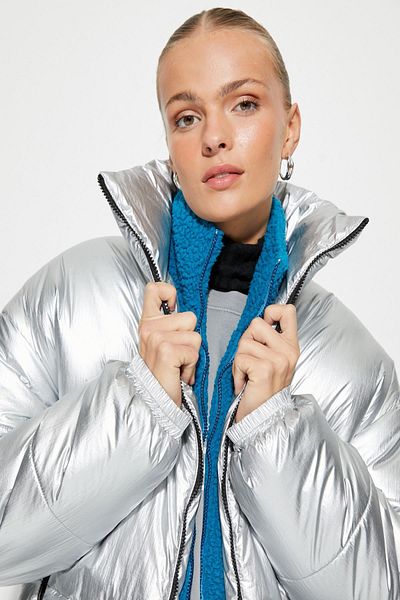 Koton Silver Women's Ski Coat 4WAK00349EW