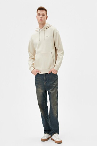 Koton Men's Beige Sweatshirt