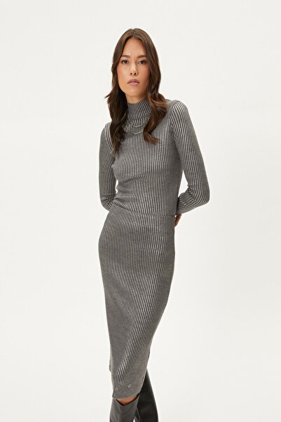 Koton Grauer Damenpullover 4WAK90410HT