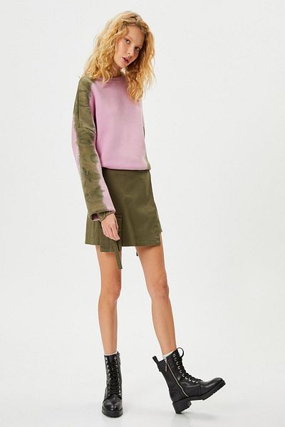 Koton Pink Patterned Women's Sweatshirt 4WAL10464IK
