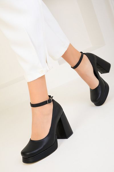 SOHO Black Women's Classic Heeled Shoes 18681