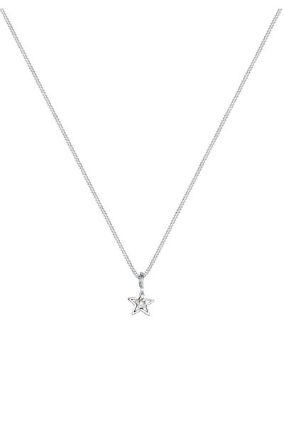 ELLI Halskette Stern Kristalle 925 Sterling Silber