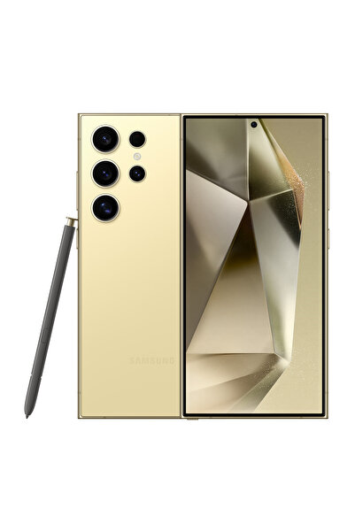 Samsung هاتف سامسونج جالاكسي إس 24 ألترا بسعة 256 جيجابايت، لون أصفر تيتانيوم...