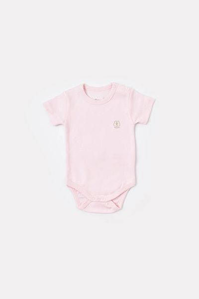 Biorganic Pink Short Sleeve Baby Organic Body - Gots Certified